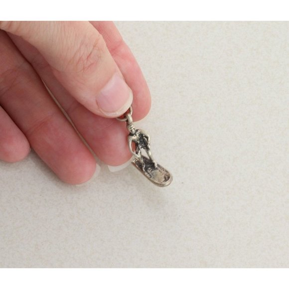 Sterling Silver Beach Surfer Charm or Pendant - Picture 7 of 8
